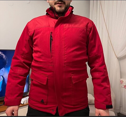 Kırmızı erkek mont - Görsel 3