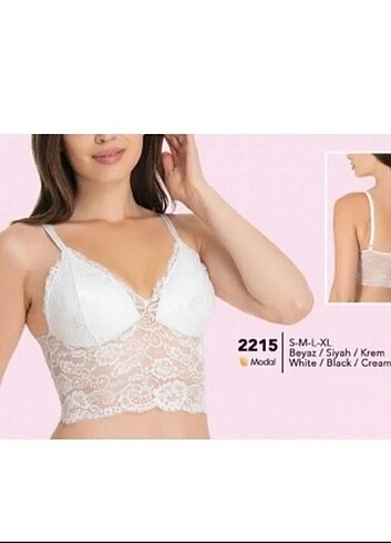 Beyaz bralet sütyen 