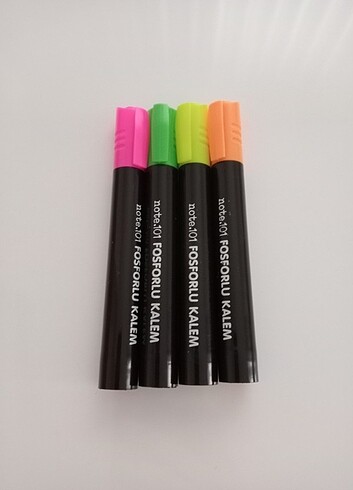 4 adet fosforlu kalem 