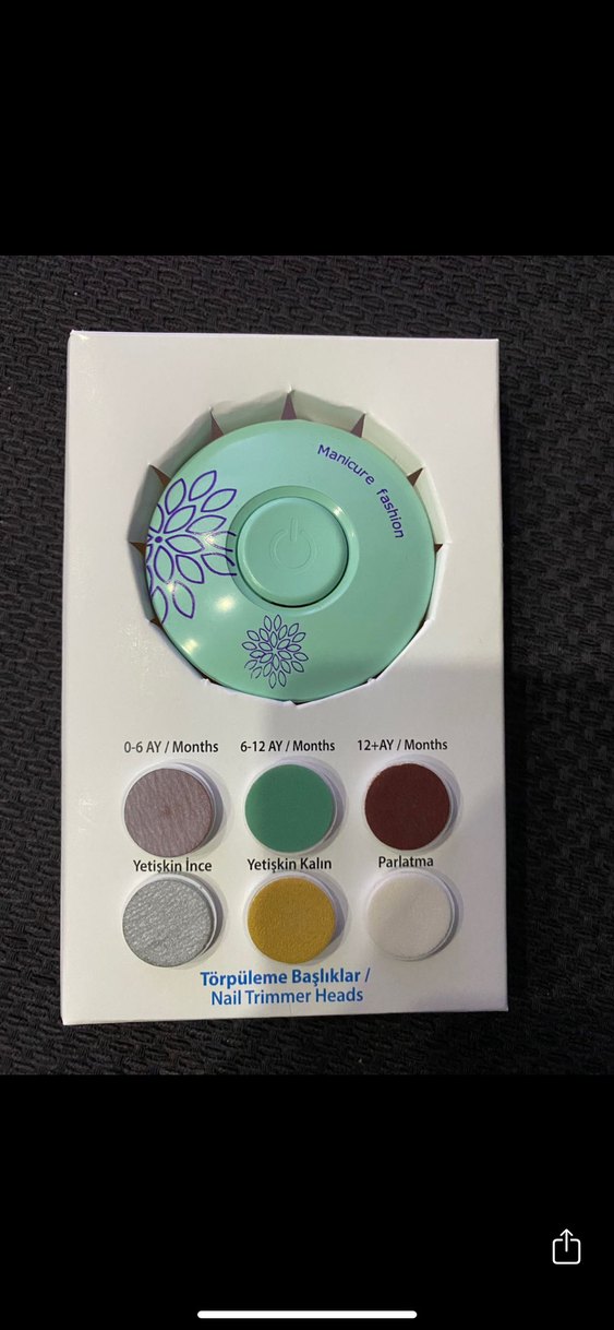 Elektrikli Bebek Tırnak Törpüsü Turkuaz - Görsel 2