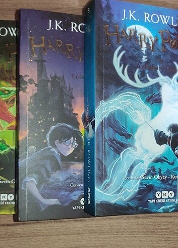  Harry Potter 1.2ve3 Kitap Sıfır Kullanılmadı.