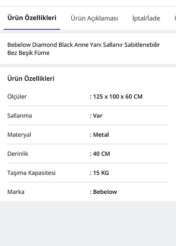 Diğer Gri Bebek Beşiği ve Sepeti