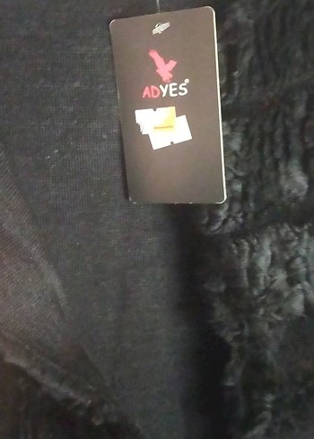 Kadın Siyah Uzun Kürklü Peluş yelek - Görsel 4