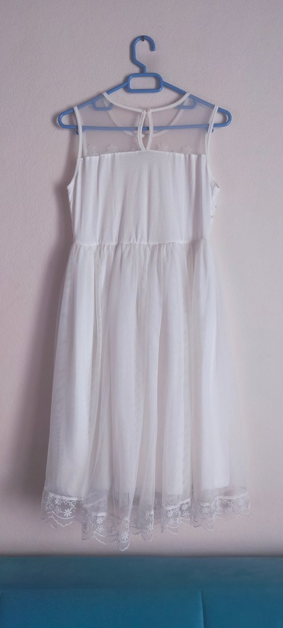 Kız çocuk abiye incili gelinlik 23 Nisan elbise Lcw - Görsel 5