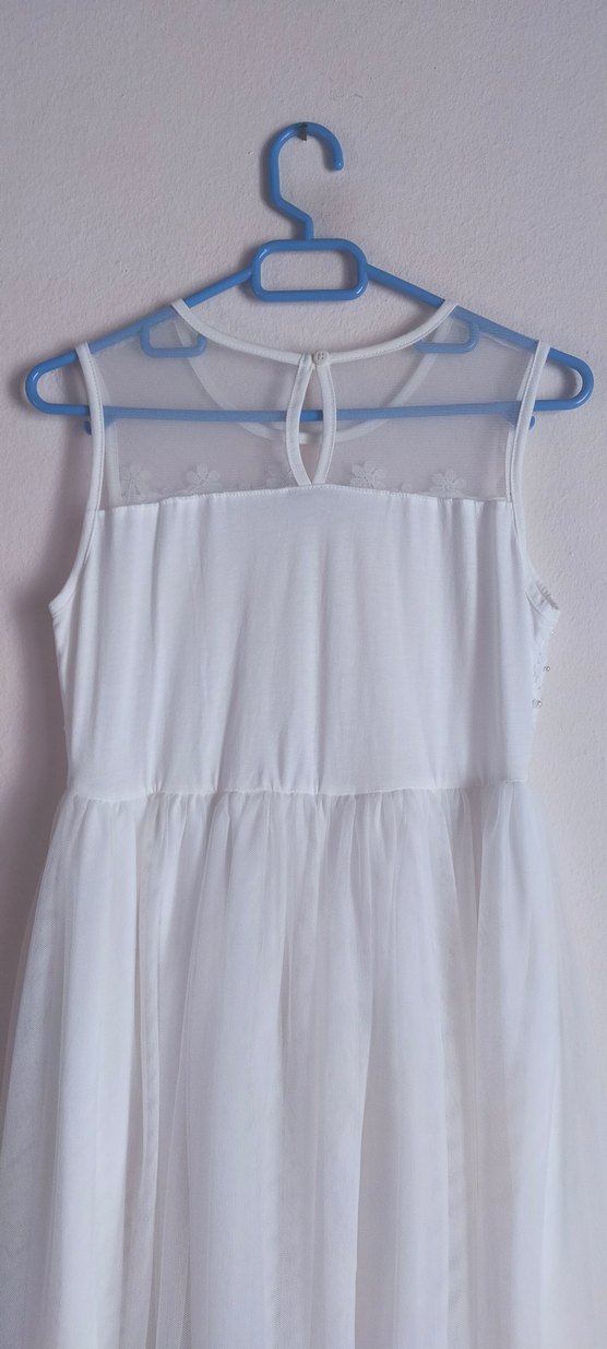 Kız çocuk abiye incili gelinlik 23 Nisan elbise Lcw - Görsel 4