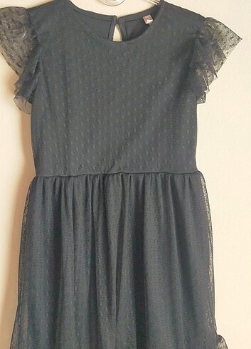 10 Yaş Beden siyah Renk Kız çocuk elbise