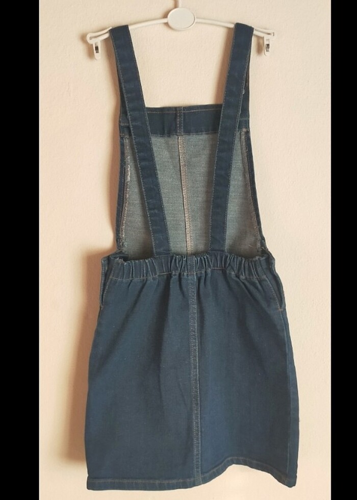 Kız çocuk kot salopet - Görsel 3