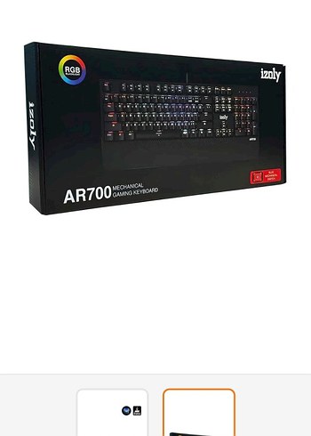izoly Andromeda K500 RGB mekanik Q gaming klavye - Görsel 3