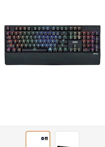 izoly Andromeda K500 RGB mekanik Q gaming klavye - Görsel 4