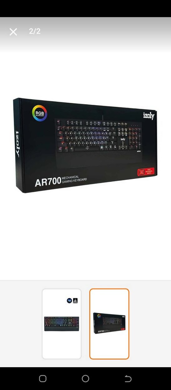 izoly Andromeda K500 RGB mekanik Q gaming klavye - Görsel 3