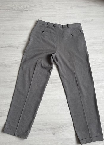 46 Beden Gri Regular Fit Erkek Kumaş Pantolon