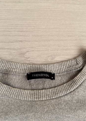 m Beden Trendyolmilla Gri Crop Etek Takım