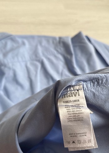 l Beden mavi Renk Mavi Pamuklu Regular Fit Erkek Gömlek