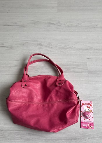 Hello Kitty Tint Lip Hediyeli Pembe Kol Çantası
