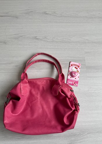 Hello Kitty Tint Lip Hediyeli Pembe Kol Çantası