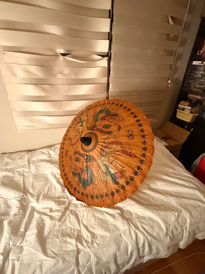 El Yapımı Tayland Kağıt Dekoratif Şemsiye - Görsel 2