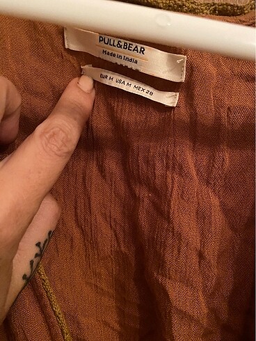 m Beden Pull&bear şifon elbise