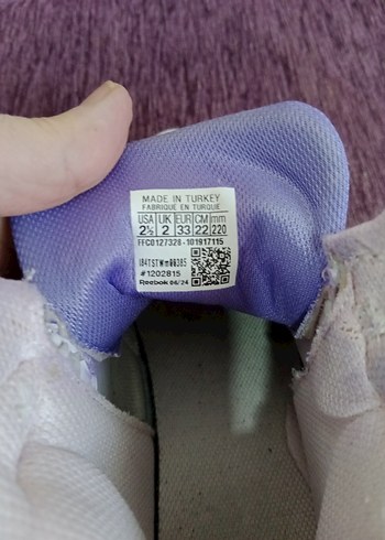 Reebok Mor ve Gri Kız Çocuk Spor Ayakkabı - Görsel 6