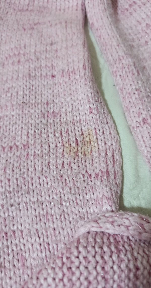 Penti marka Pembe Nakışlı Örgü Çocuk Bere ve Atkı Seti - Görsel 4