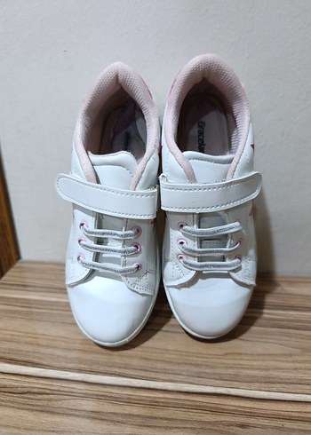 Grecland Kız Çocuk Beyaz Yıldızlı Velcro Spor Ayakkabı - Görsel 2