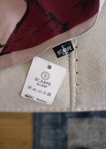 Kadın Çok Renkli İpek eşarp - Görsel 5