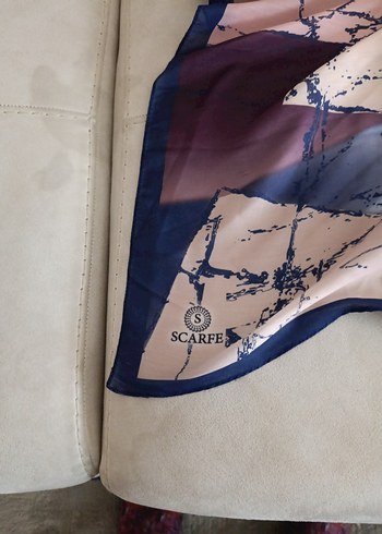 Kadın Çok Renkli İpek eşarp - Görsel 4