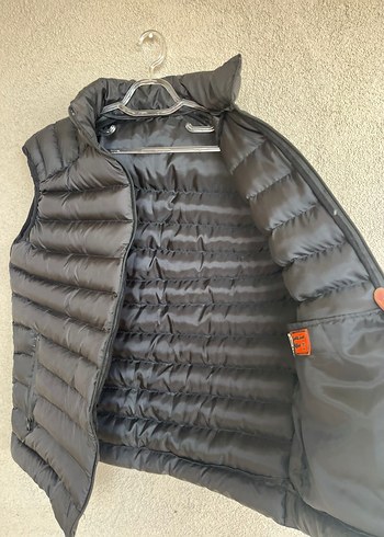 Siyah Erkek Dik Yaka Kapitone Yelek - Görsel 4