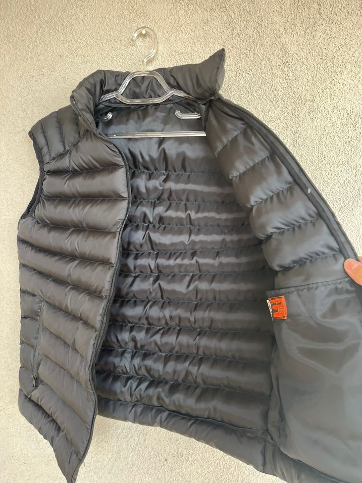 Siyah Erkek Dik Yaka Kapitone Yelek - Görsel 4