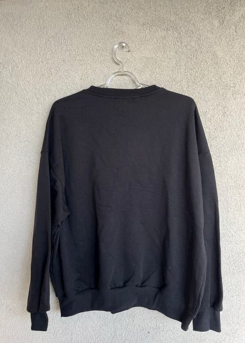 Siyah Baskılı Kadın Sweatshirt - Görsel 2