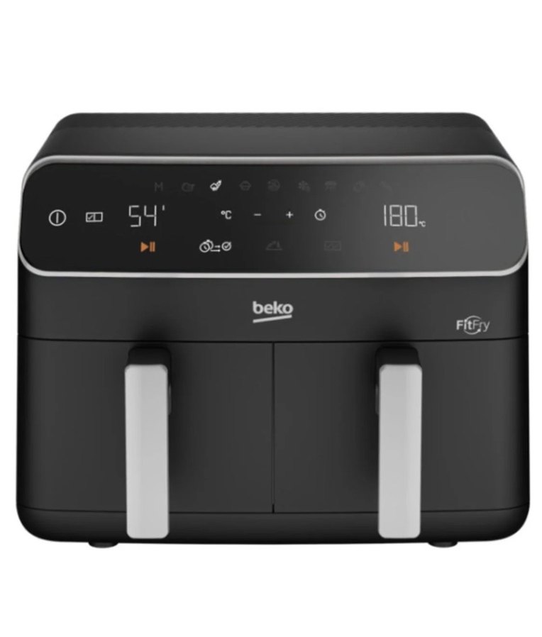 Beko Çift Bölmeli Dijital Siyah Fritöz - Görsel 3