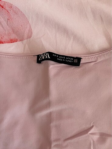 Zara zara pembe basic bluz