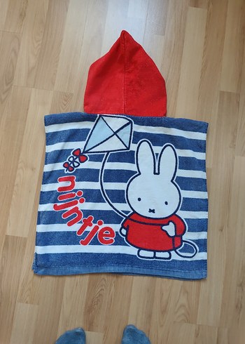 Kapüşonlu Mavi Çizgili Erkek Çocuk Bornoz - Görsel 2