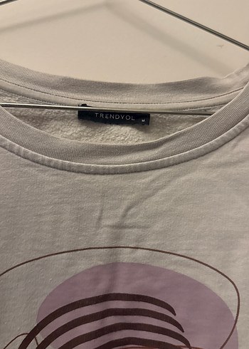 Gri Kadın Uzun Kollu Baskılı Sweatshirt - Görsel 3