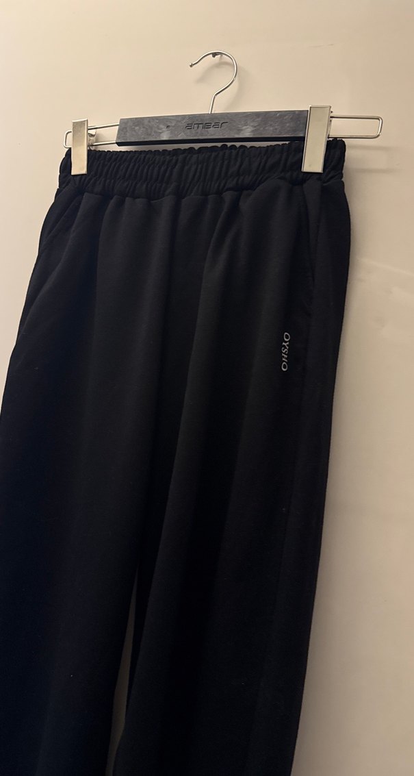 Bayan Siyah Rahat Kesim Eşofman Altı - Görsel 2