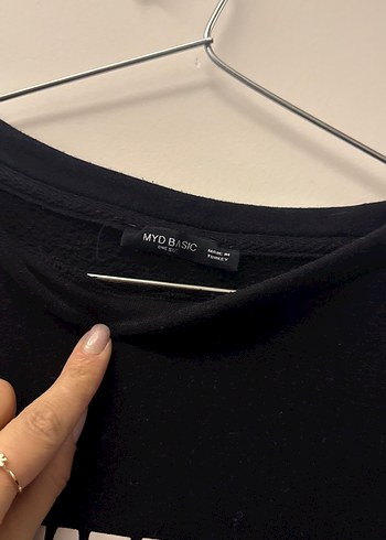 Siyah New York Baskılı Kadın Sweatshirt - Görsel 4