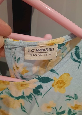 Mavi Çiçekli Uzun Bohem Elbise lc waikiki marka - Görsel 5