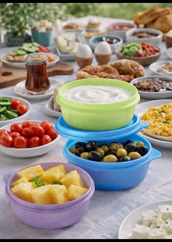 Tupperware 300 ml şeker kaplar - Görsel 2