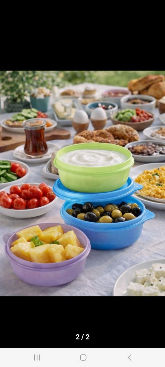 Tupperware 300 ml şeker kaplar - Görsel 2