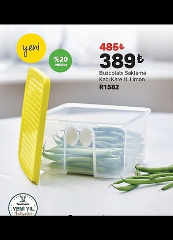 Tupperware buzdolabı saklama kabi