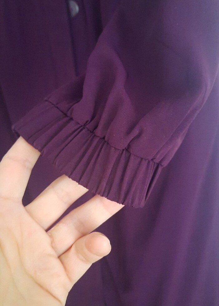 Alvina marka mor pardesu - Görsel 4