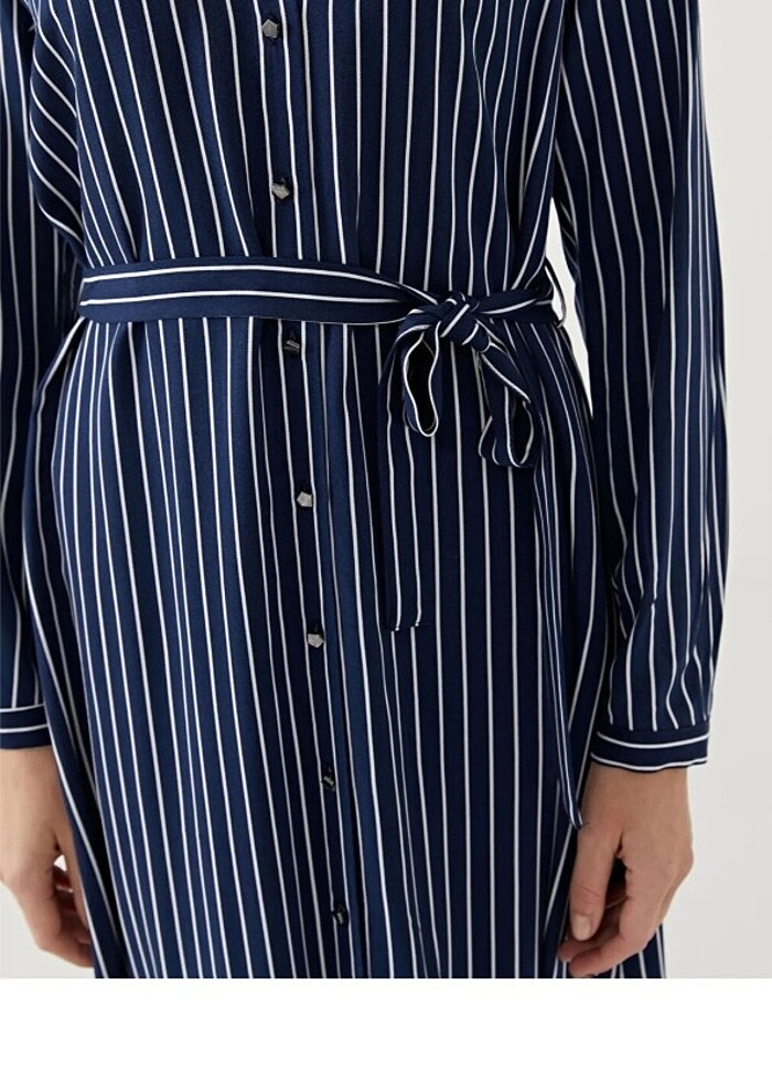 Lc waikiki marka cizgili elbise - Görsel 4