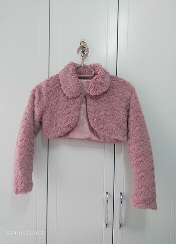 Kız çocuk peluş bolero