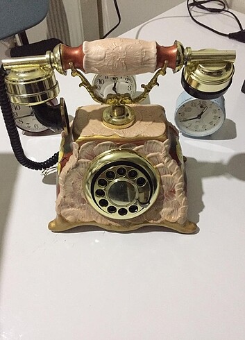 Antika Dekoratif Çevirmeli Telefon