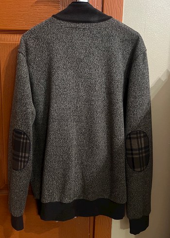 Gri Erkek Fermuarlı Sweatshirt - Görsel 3