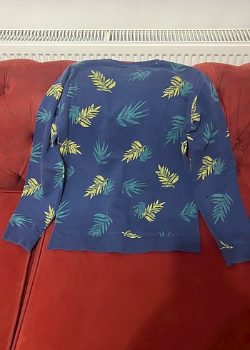 Erkek Çocuk Mavi Baskılı Sweatshirt - Görsel 3