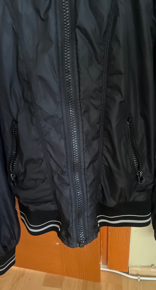 Siyah Fermuarlı Erkek Çocuk  9-10yaş Spor Ceket - Görsel 3