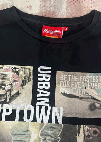 Erkek Çocuk 12-14 Siyah Uzun Kollu Baskılı Sweatshirt - Görsel 2