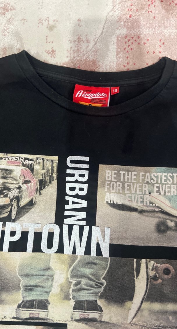 Erkek Çocuk 12-14 Siyah Uzun Kollu Baskılı Sweatshirt - Görsel 2