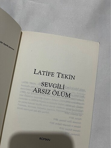  Beden Sevgili Arsız Ölüm - Latife Tekin