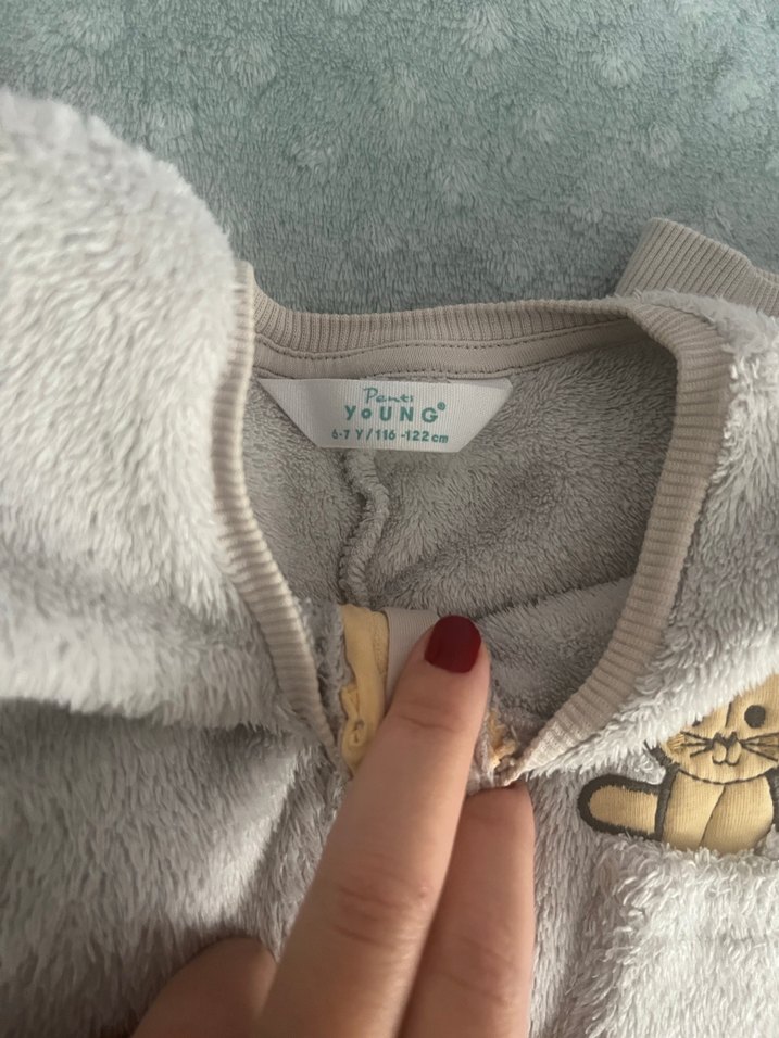 Fermuarlı Gri Uyku Tulumu - Görsel 3